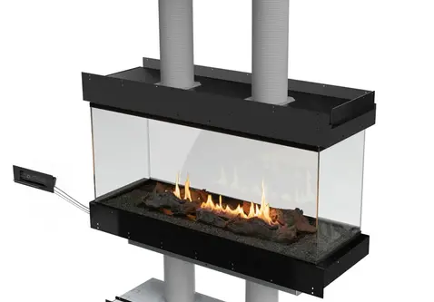 Panorama Eiland gesloten inbouwhaard