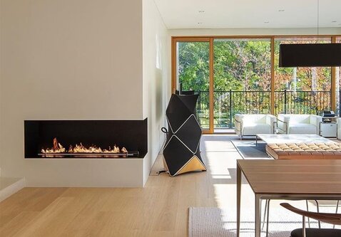 FORMA Primefire Firebox Rechterhoek Bio-ethanol Inbouwhaard 80-150cm