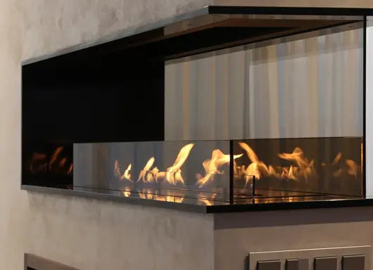 FORMA Primefire Firebox Roomdivider Bio-ethanol Inbouwhaard 80-150cm