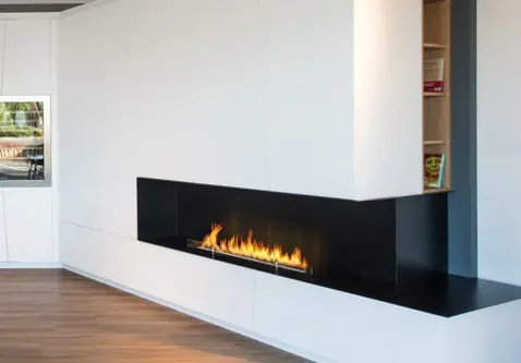 FORMA FLA4 (Plus) Firebox Rechterhoek Bio-ethanol Inbouwhaard 80-270cm