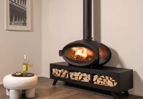 Wanders Mata Bench vrijstaande houtkachel