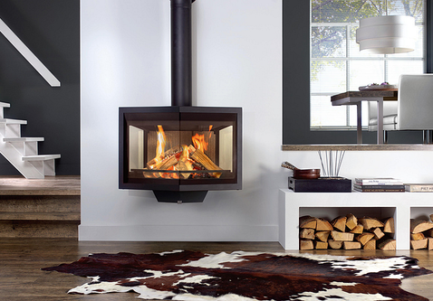 Wanders Black Diamond hangende houtkachel