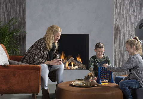 Wanders Lenga 800 front gas inbouwhaard