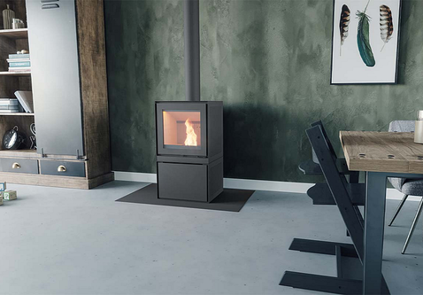 Altech MAX B basis vrijstaande pelletkachel