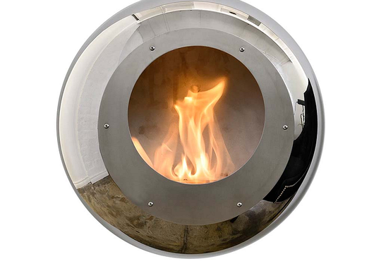 Cocoon Fires Vellum (RVS) wand bio-ethanol haard