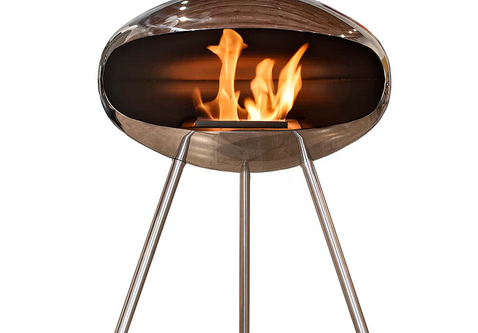 Cocoon Fires Terra (RVS) vrijstaande bio-ethanol haard