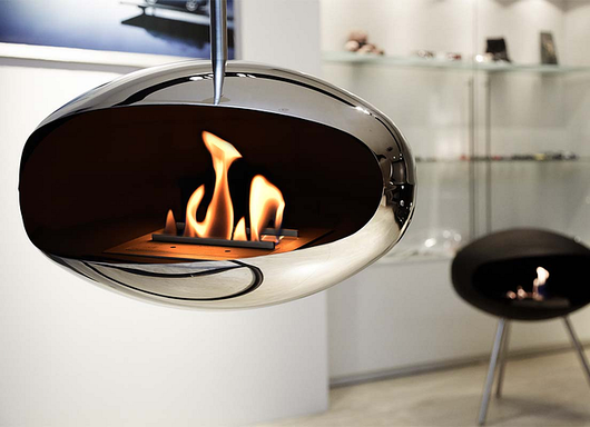 Cocoon Fires Aeris (RVS) Plafond bio-ethanol haard