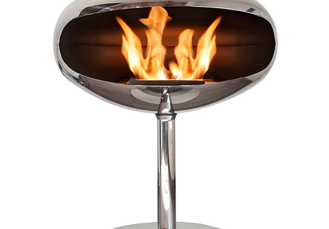 Cocoon Fires Pedestal (RVS) vrijstaande bio-ethanol haard