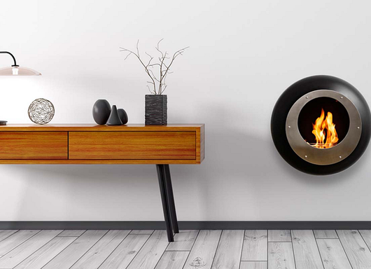 Cocoon Fires Vellum (Zwart) wand bio-ethanol haard