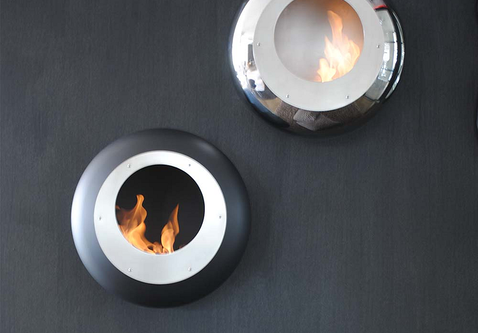 Cocoon Fires Vellum (Zwart) wand bio-ethanol haard