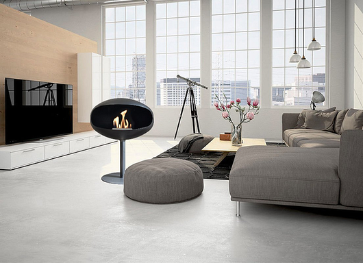 Cocoon Fires Pedestal (Zwart) vrijstaande bio-ethanol haard