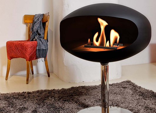 Cocoon Fires Pedestal (Zwart) vrijstaande bio-ethanol haard