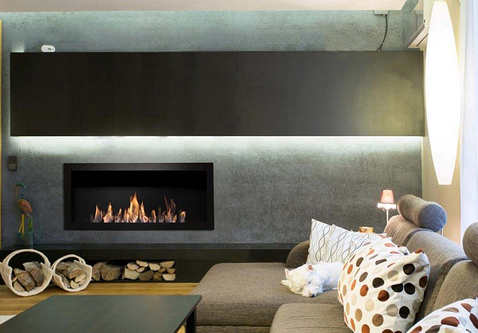 Icon Fires Slimline Firebox 1350 met Slimline 1100 Brander