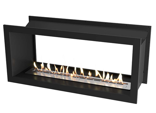 Icon Fires Double Sided Slimline Firebox 1350 met Slimline 1100 Brander