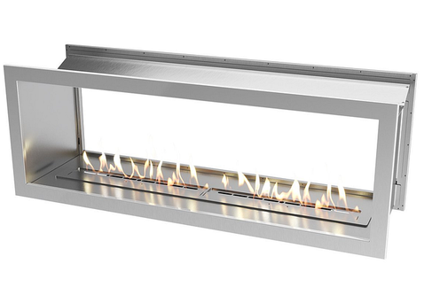 Icon Fires Double Sided Slimline Firebox 1650 met Slimline 1400 Brander