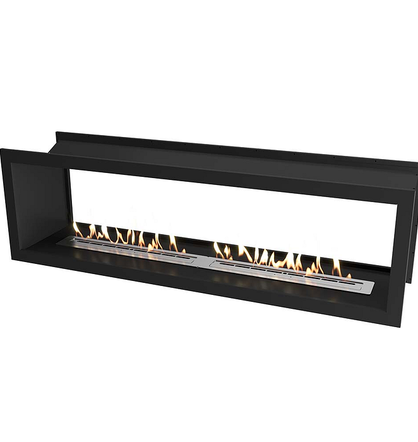 Icon Fires Double Sided Slimline Firebox 2000 met 2x Slimline 800 Brander