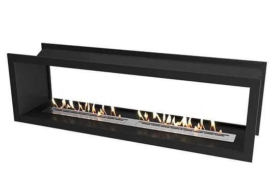 Icon Fires Double Sided Slimline Firebox 2000 met 2x Slimline 800 Brander