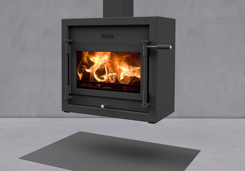 JAcobus 12 Kwadraat hangende Tunnel Houtkachel