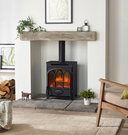 Charlton & Jenrick Fireline Alcaston | 47 x 58 cm | elektrische vrijstaande haardVrijstaande