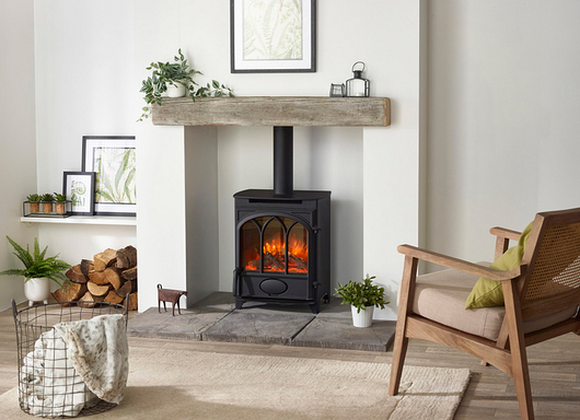 Charlton & Jenrick Fireline Alcaston | 47 x 58 cm | elektrische vrijstaande haardVrijstaande