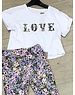  Retro Love Crop Shirt - Lila/Light Pink