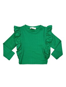 Happy Ruffle Top - Green