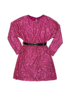 Super Sparkle Dress - Fuchsia
