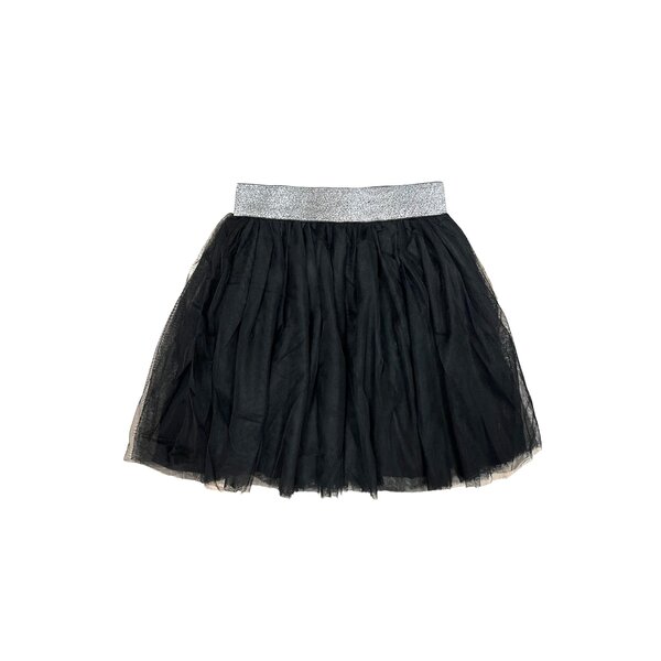 Sparkle Band Skirt - Black/Zilver