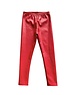  Fab Leather Look Legging  - Red