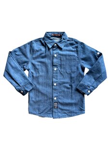 Jaxson Denim Blouse - Medium Blue