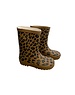  Leopard Rain Boots - Brown