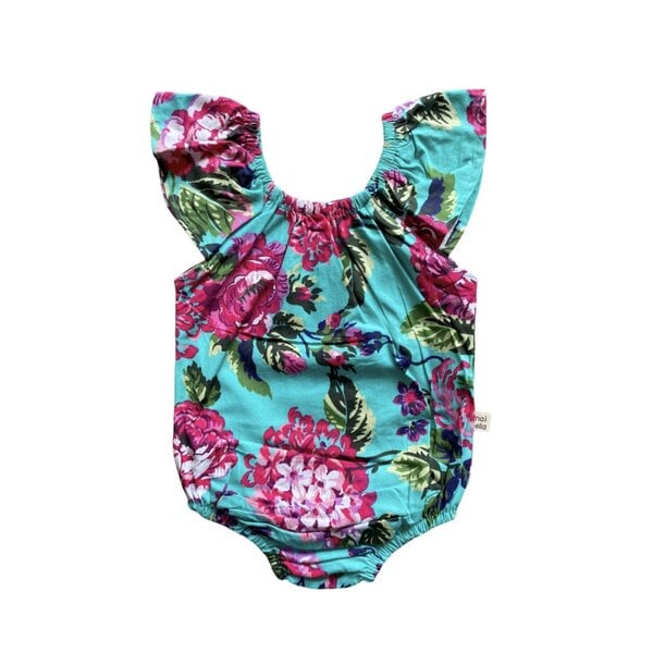 Tropical Romper - Turquoise