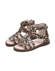 Leopard Sandals - Brown