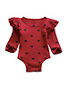  Heart Romper - Bordeaux