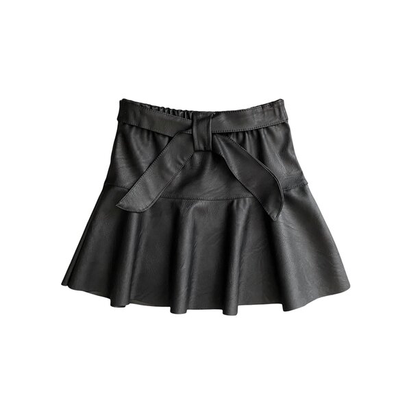 Lovely Leather Skirt - Black