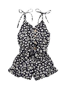 Jumpsuit Leopard - Navy/White