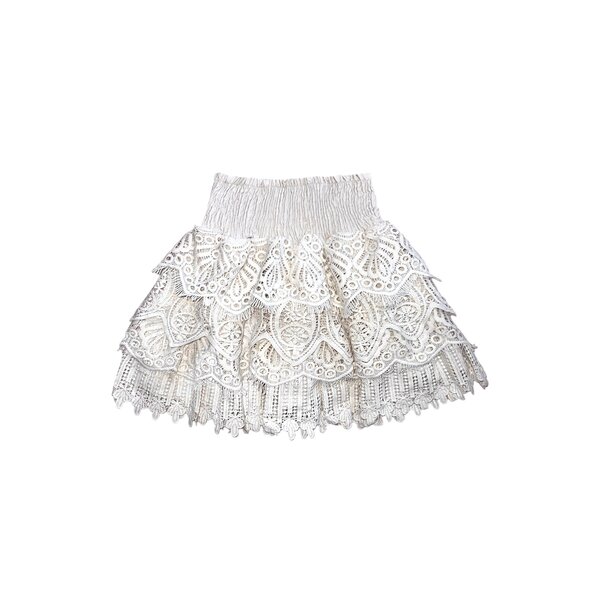 Lovely Laced Skirt - Beige