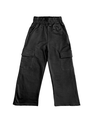  Wide Cargo Pants - Black