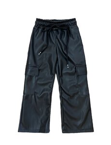 Leather Pocket Pants - Black