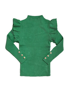 Livia Button Top - Green