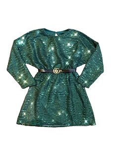 Super Sparkle Dress - Christmas Green