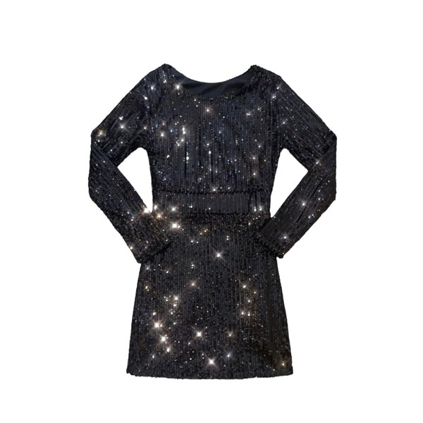 Perfect Sparkle Dress - Shiny Black