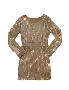 Perfect Sparkle Dress - Golden Bronze