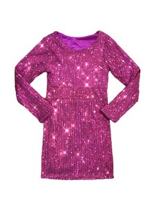 Perfect Sparkle Dress - Berry Fuchsia