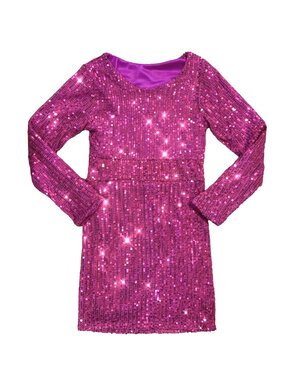  Perfect Sparkle Dress - Berry Fuchsia