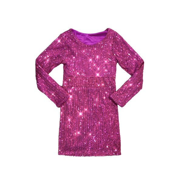 Perfect Sparkle Dress - Berry Fuchsia