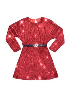Super Sparkle Dress - Christmas Red