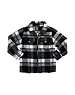  Lumberjack Zipper Blouse - Black/White