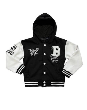  Varsity Hoody Vest - Black/White