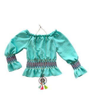  Boho Top - Mint